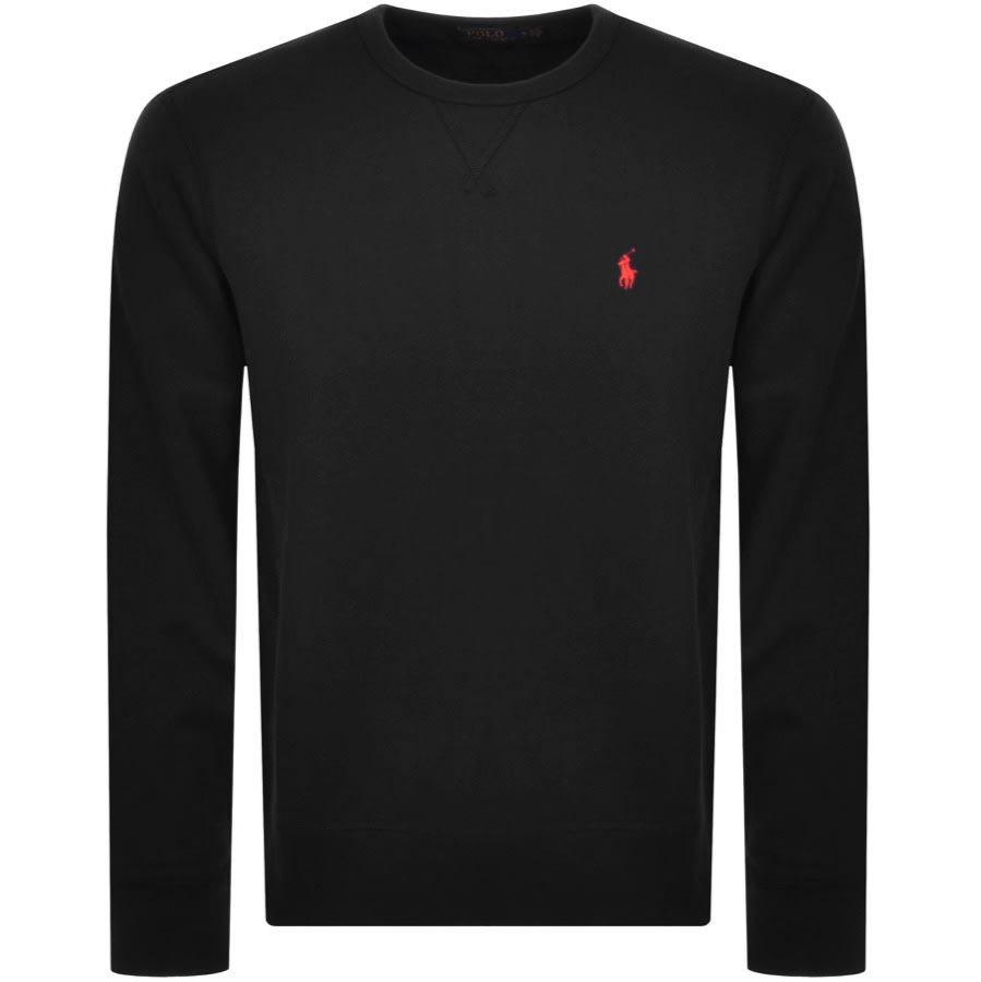 Alternative Image for ProductRalph Lauren Crew Neck Sweatshirt Black1